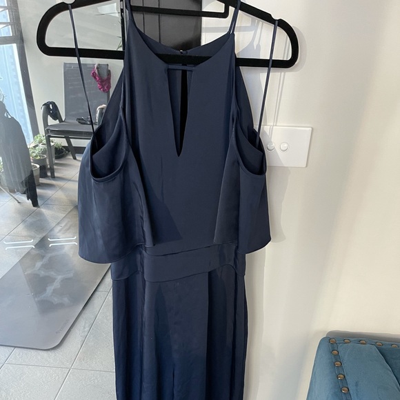 Next UK - Navy Satin Jumpsuit - Picture 10 of 11